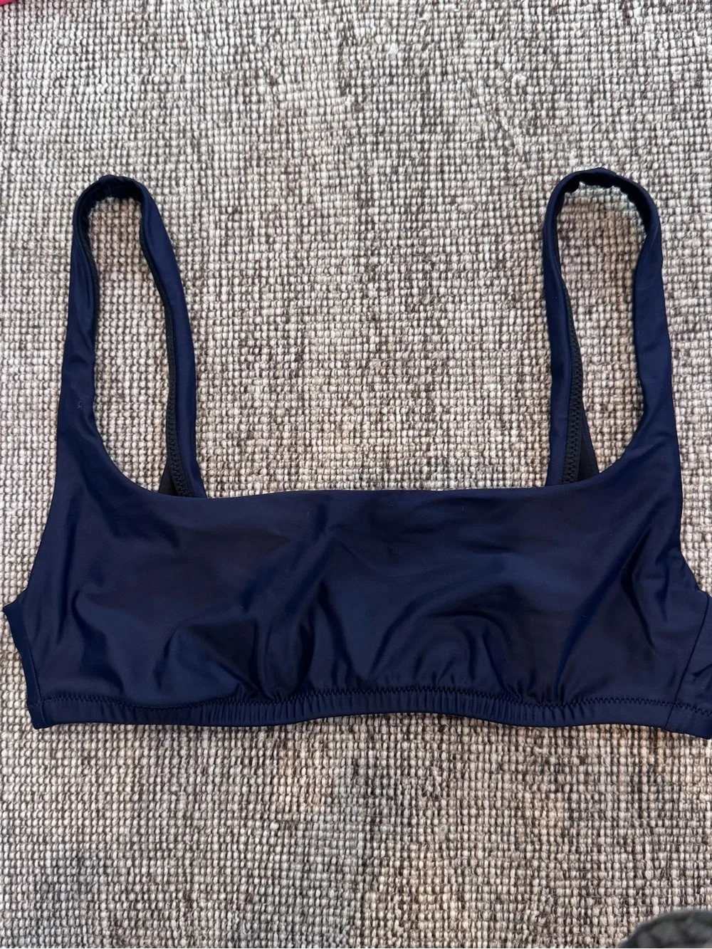 J. Crew Navy Square Bralette Bikini Top